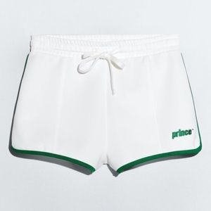 Zara VS Prince Tennis Shorts Retro Sportswear Activewear Limited Edition White M